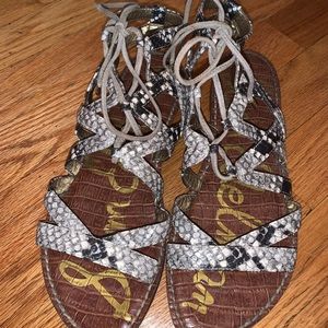 Sam Edelman Snakeskin Gladiators